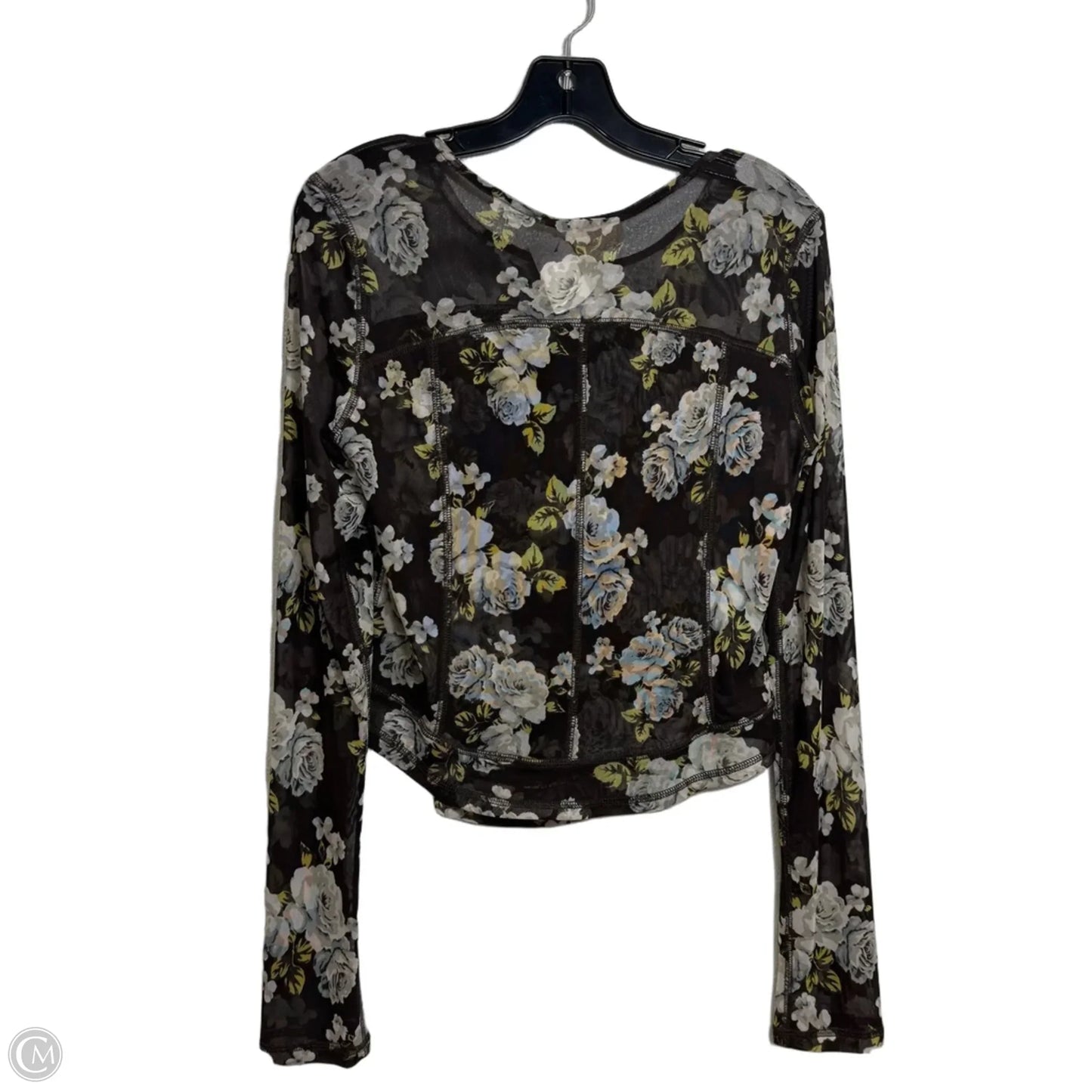 Top Long Sleeve By Listicle In Brown, Size: L