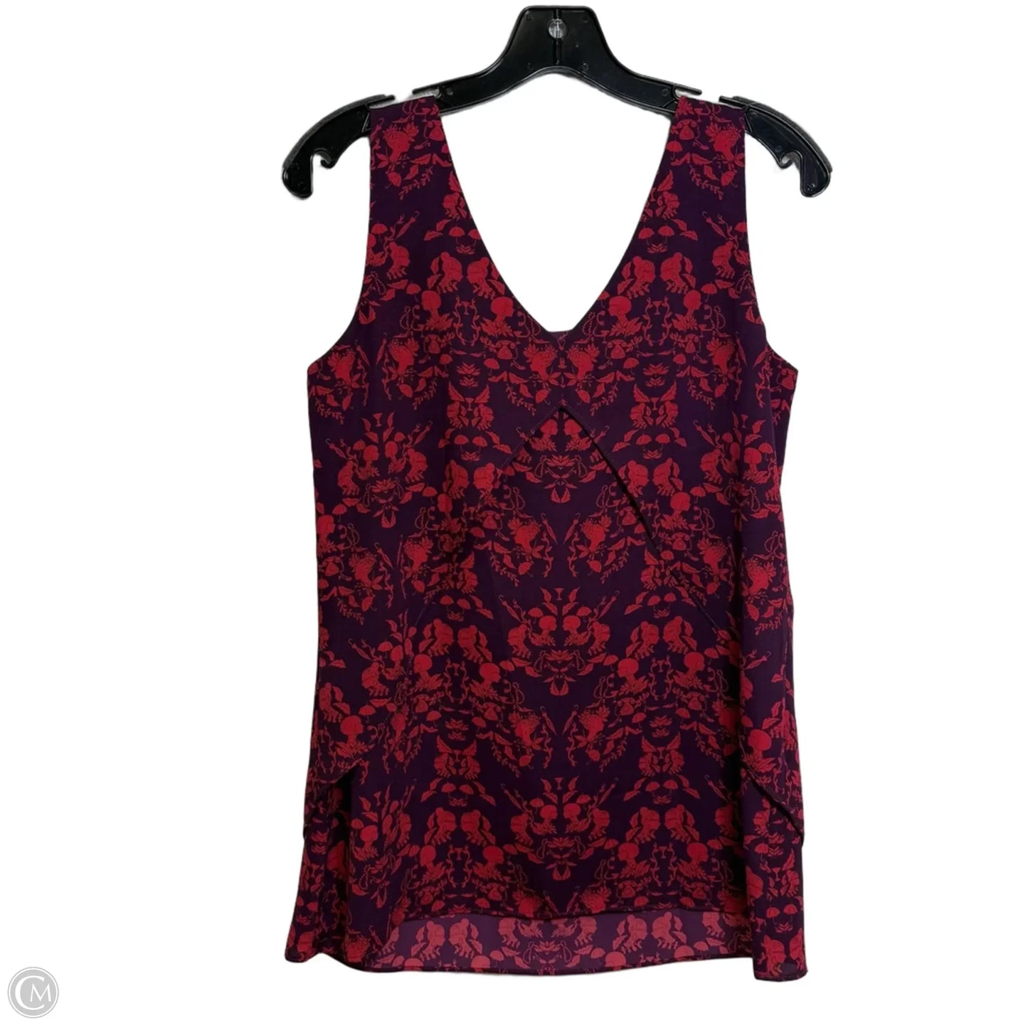Top Sleeveless By Cabi In Purple & Red, Size: S