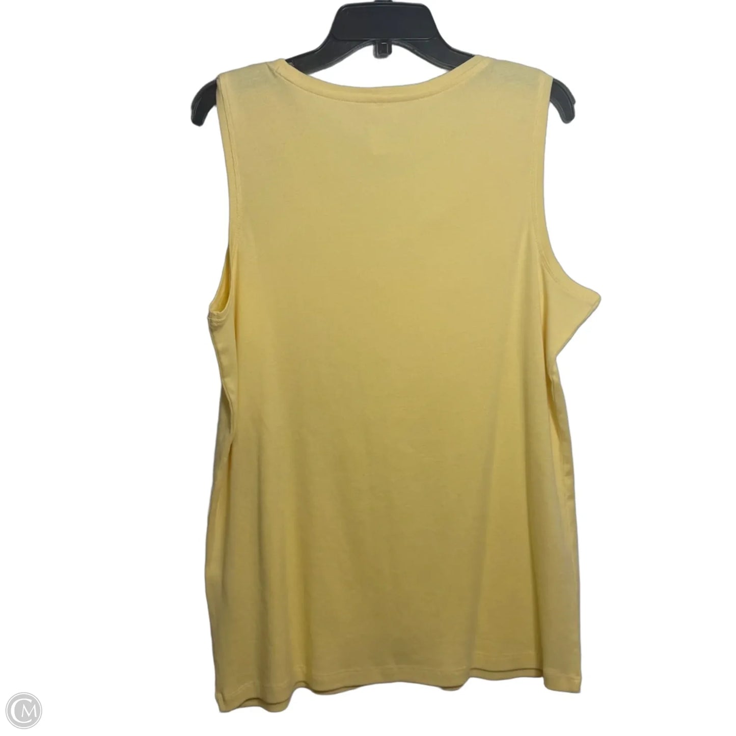 Tank Top By Chicos In Yellow, Size: Xl