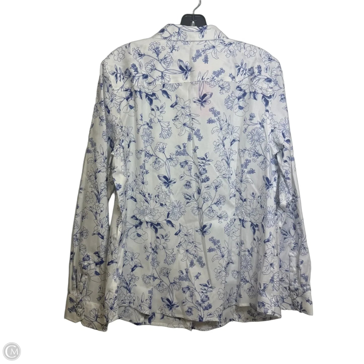 Top Long Sleeve By Talbots In Blue, Size: 16