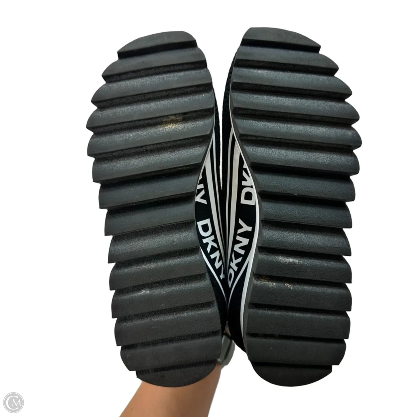 Shoes Sneakers By Dkny In Black, Size: 6.5