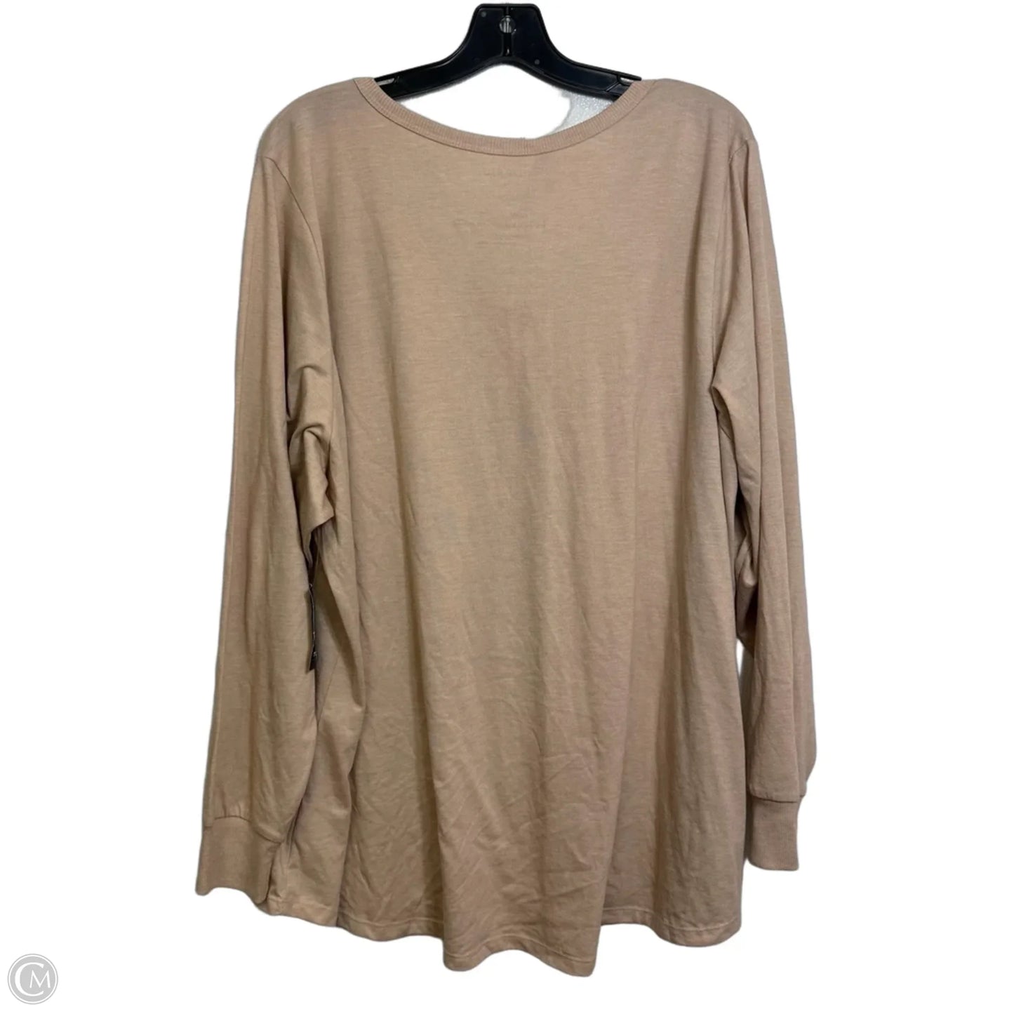 Top Long Sleeve By Torrid In Tan, Size: 4x