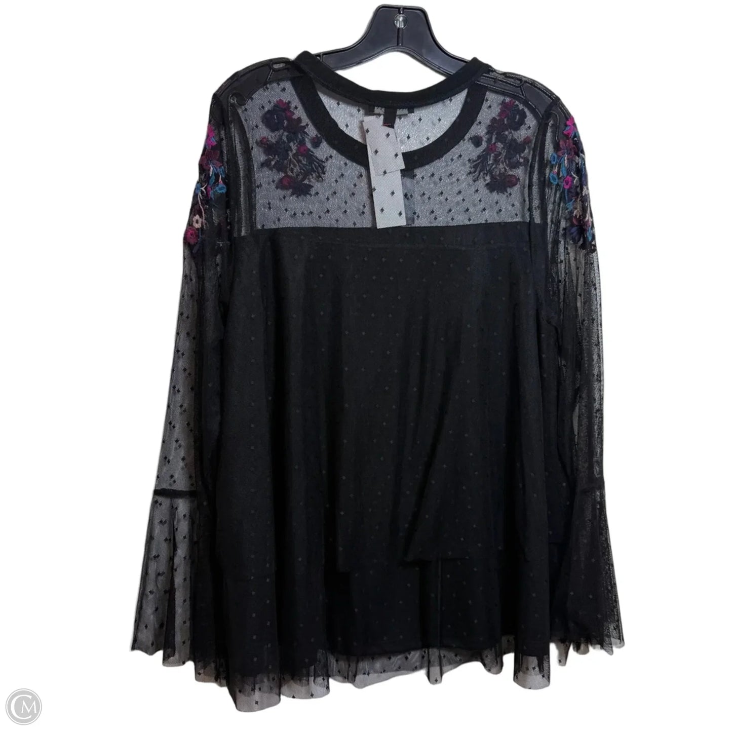 Top Long Sleeve By Lane Bryant In Black, Size: Xl