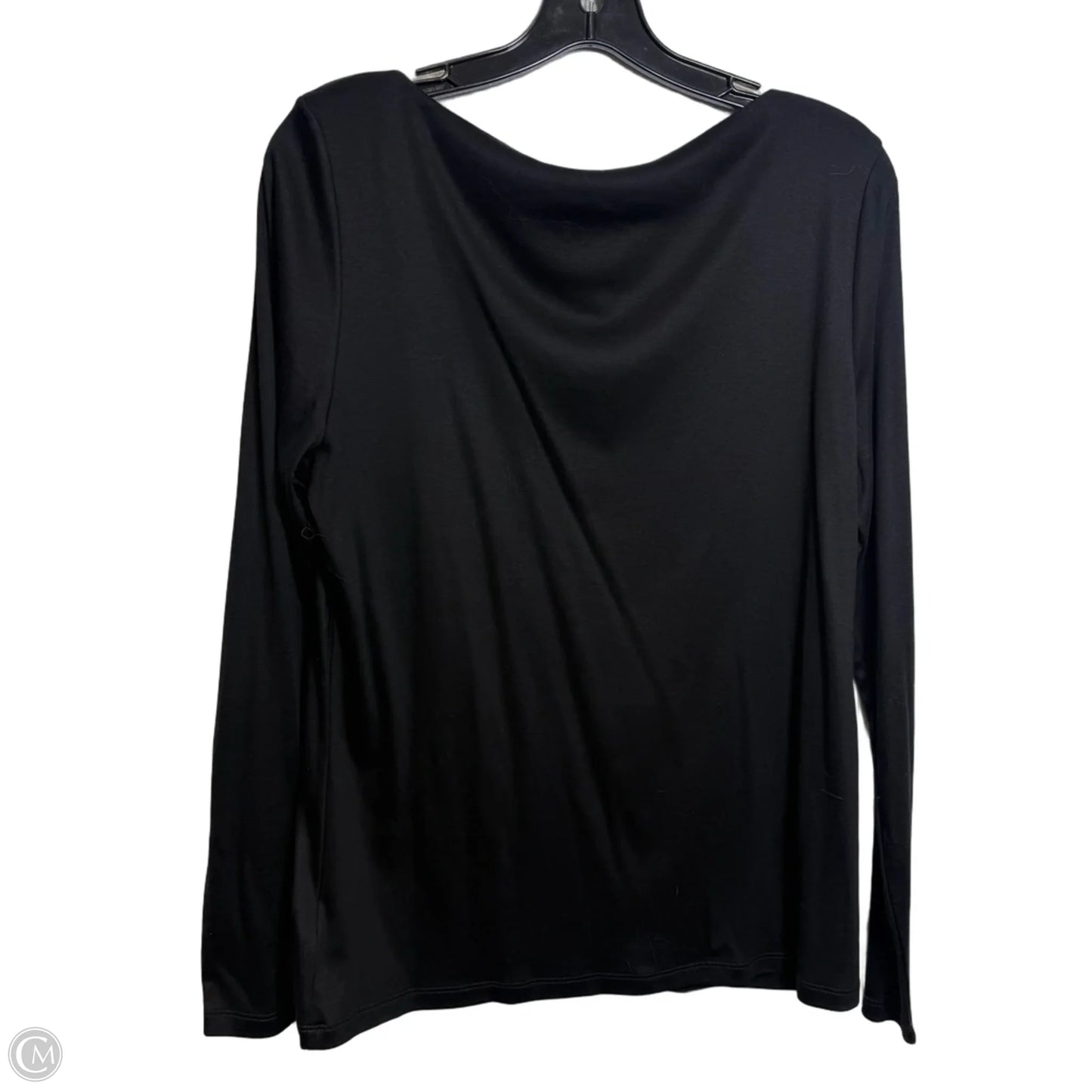 Top Long Sleeve By Talbots In Black, Size: L