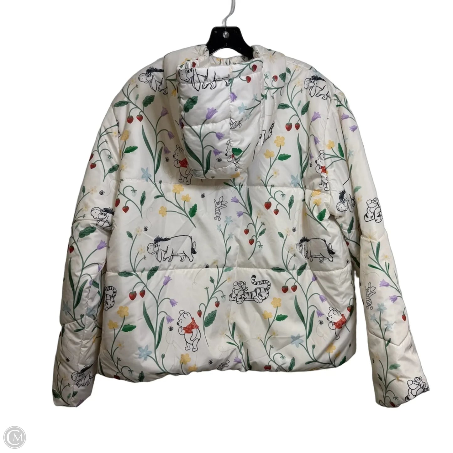 Winnie the Pooh Jacket Puffer & Quilted By Disney In White, Size: 1x