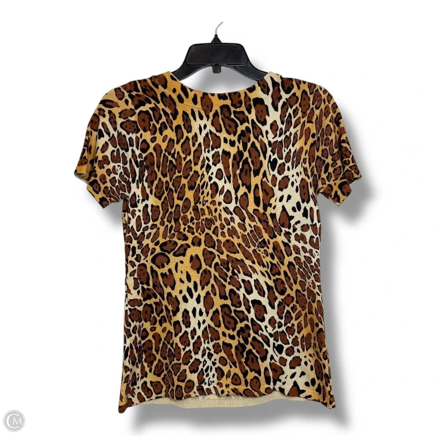 Top Short Sleeve By Joseph A. In Animal Print, Size: S