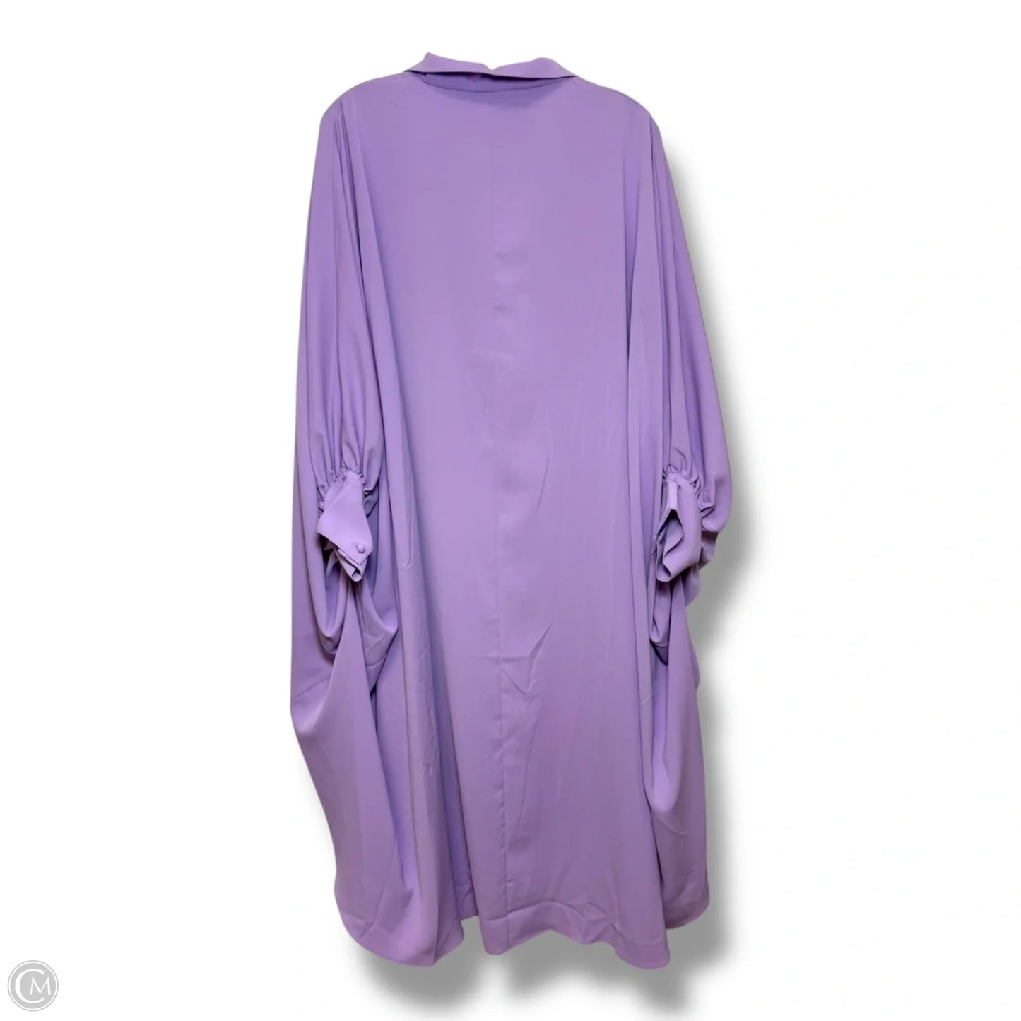 Tunic 3/4 Sleeve By Clothes Mentor In Purple, Size: L