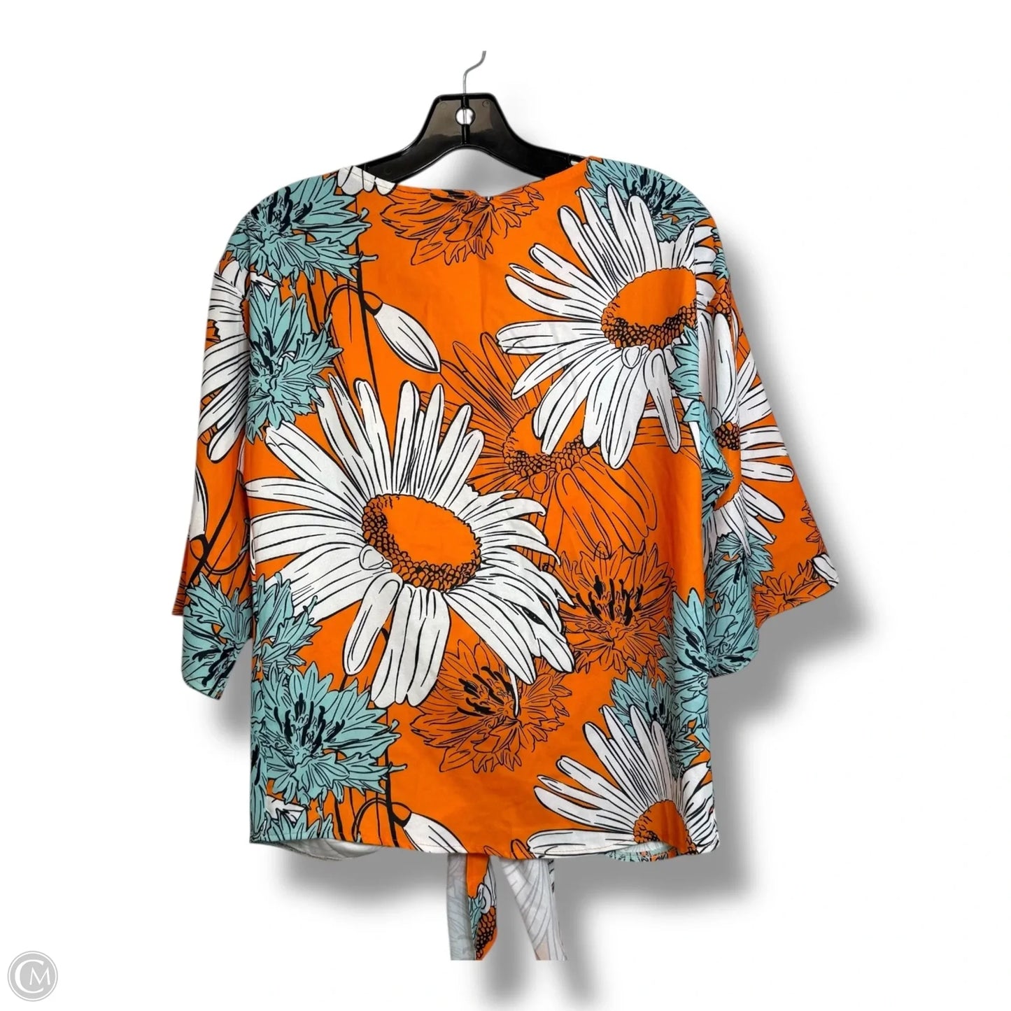 Top Short Sleeve By Clothes Mentor In Tropical Print, Size: S