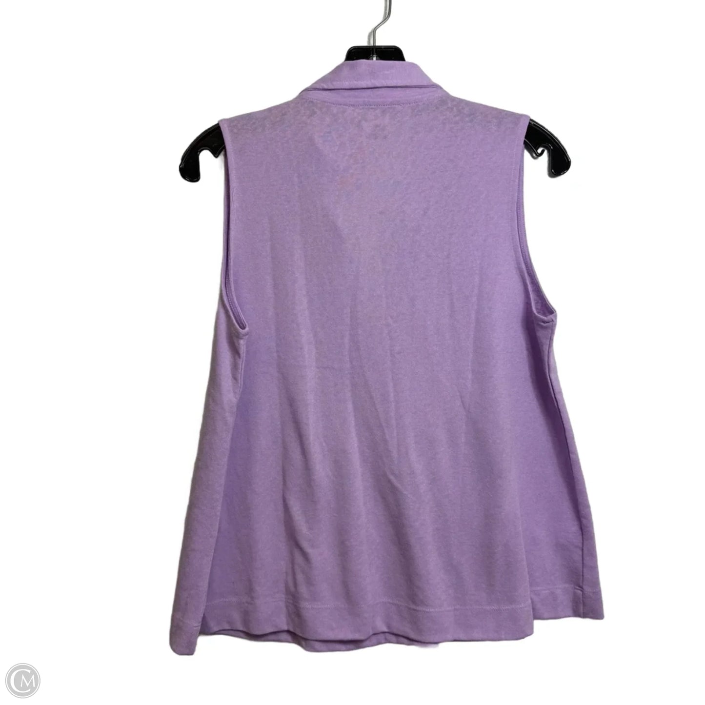 Top Sleeveless By Loft In Purple, Size: M