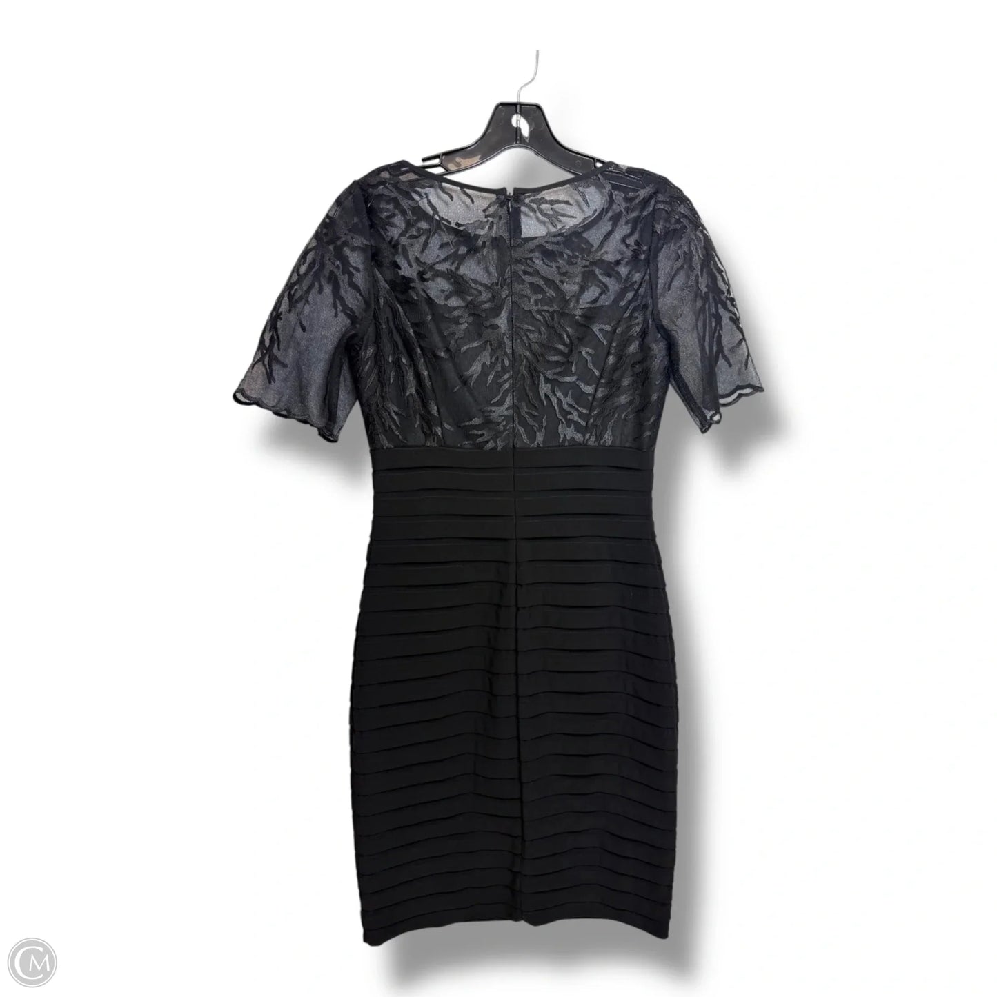Dress Party Midi By Adrianna Papell In Black, Size: 4