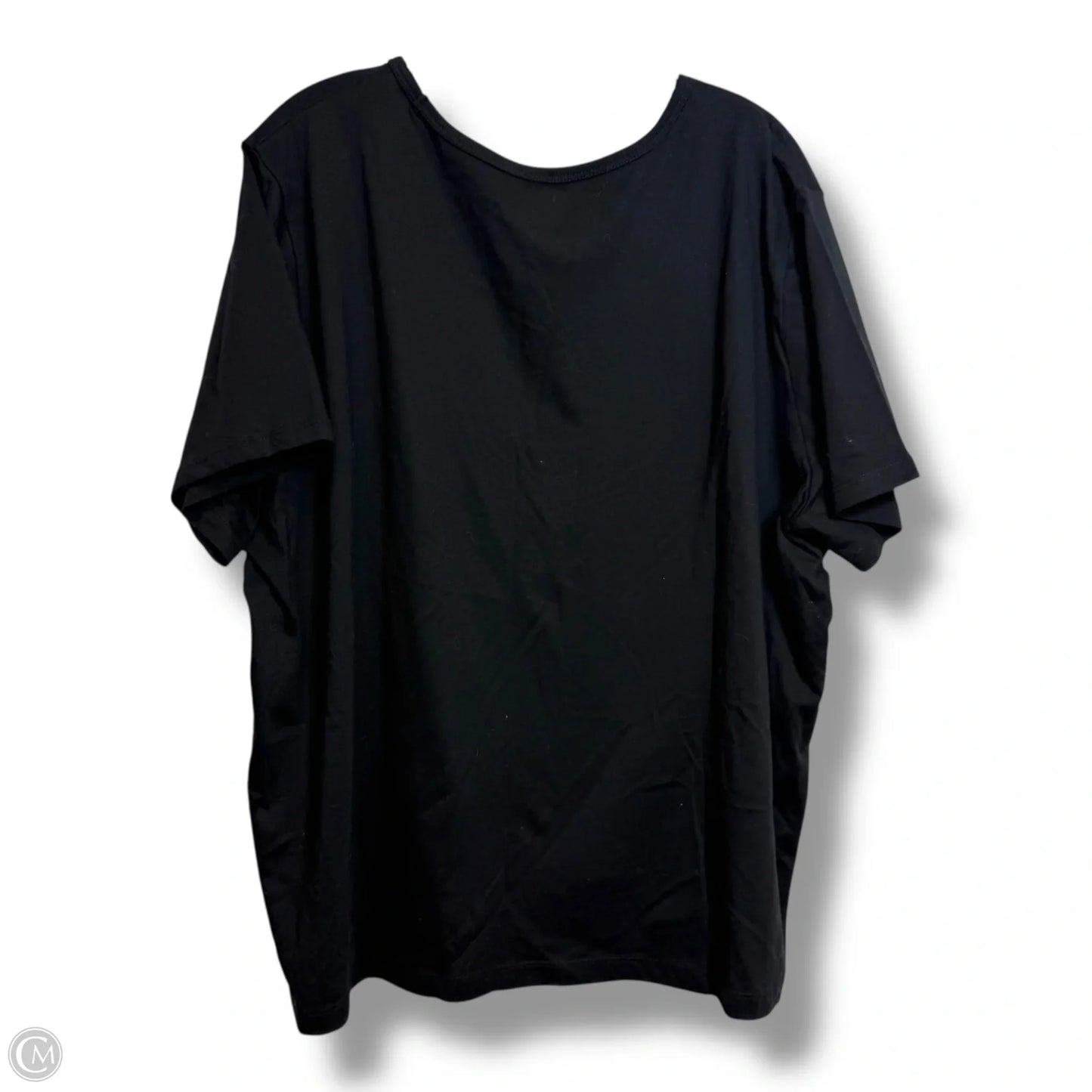 Top Short Sleeve By Ralph Lauren In Black, Size: 3x