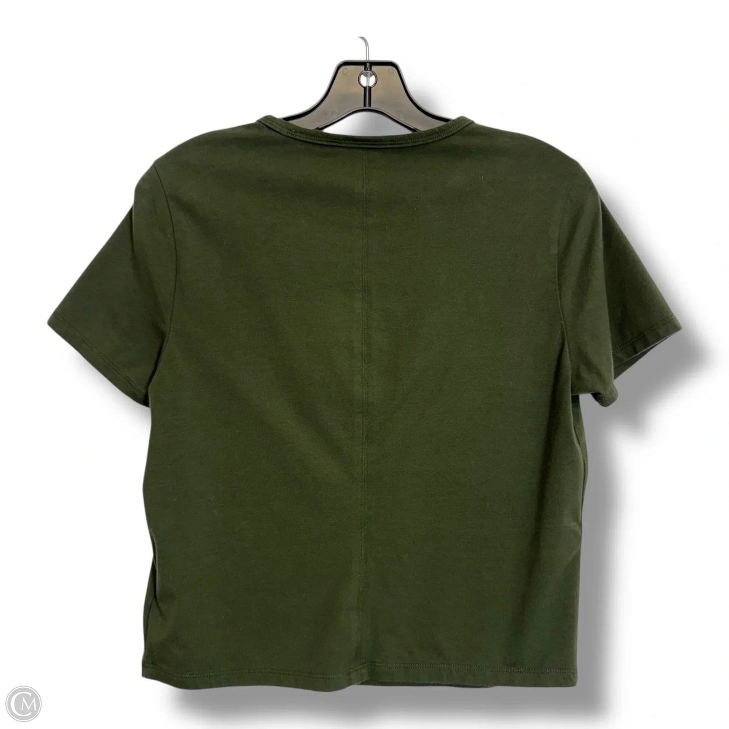 Athletic Top Short Sleeve By Athleta In Green, Size: M