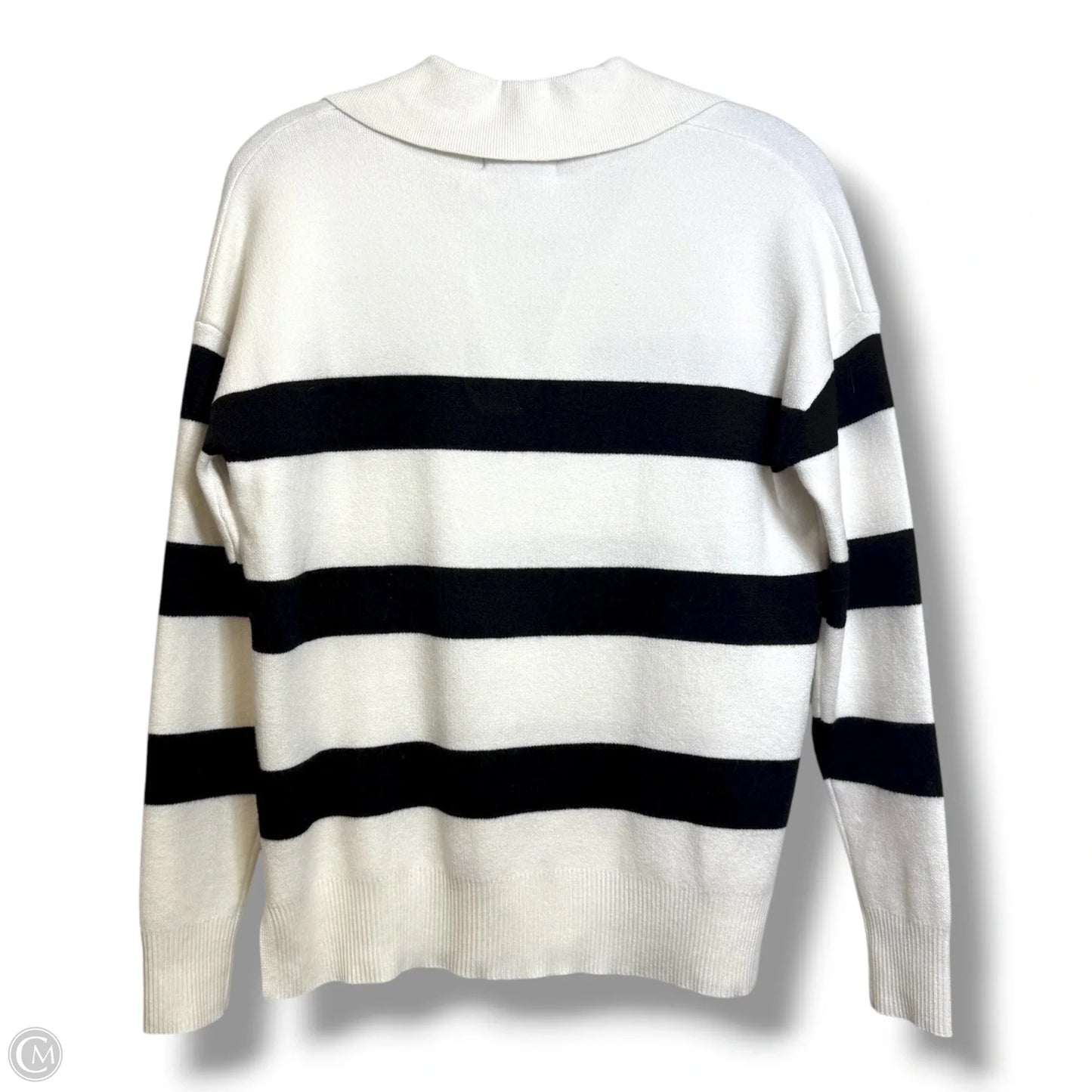 Sweater By Cynthia Rowley In Black & White, Size: S