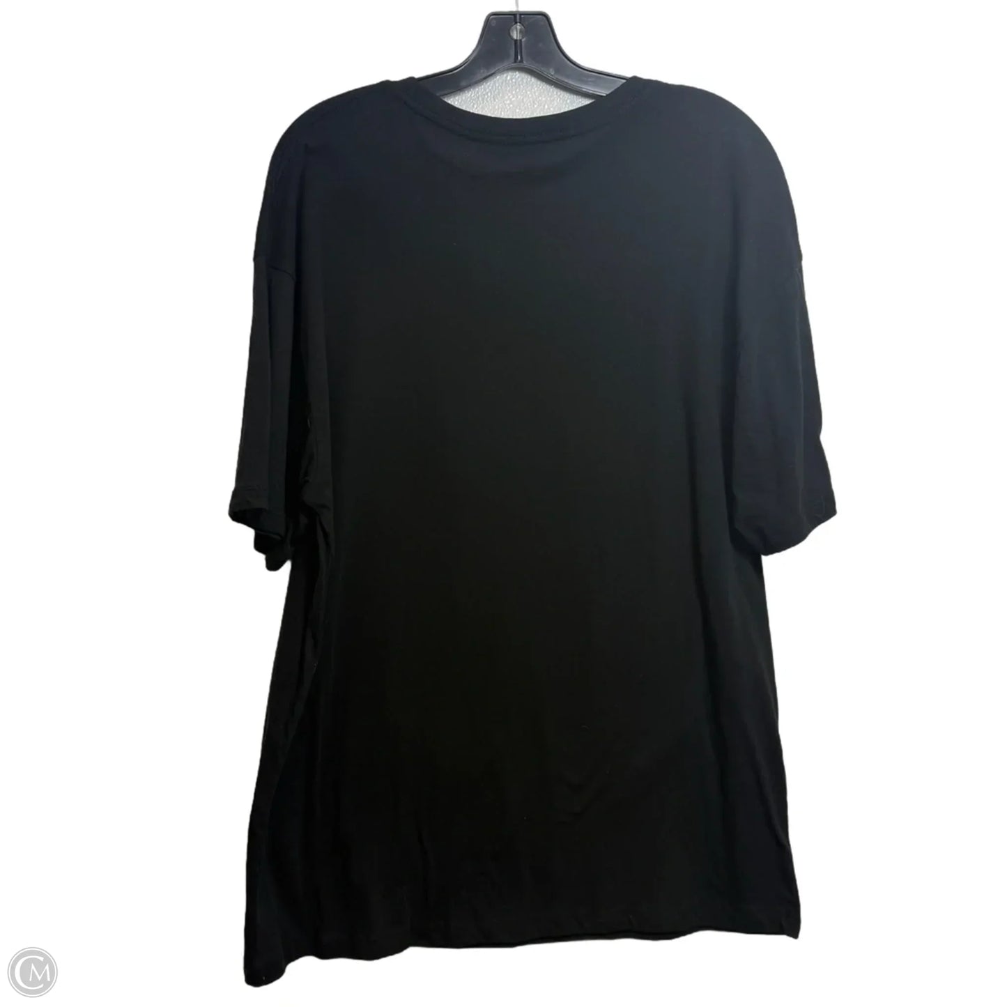 Top Short Sleeve By Clothes Mentor In Black, Size: L