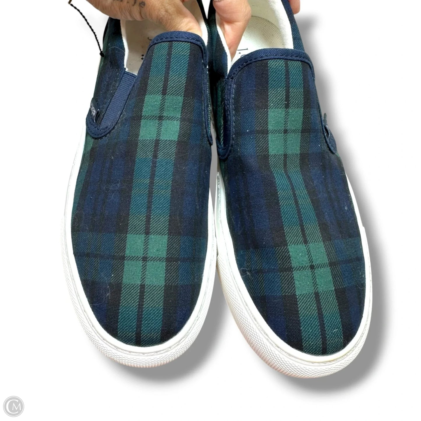 Shoes Sneakers Platform By J. Crew In Plaid Pattern, Size: 7.5