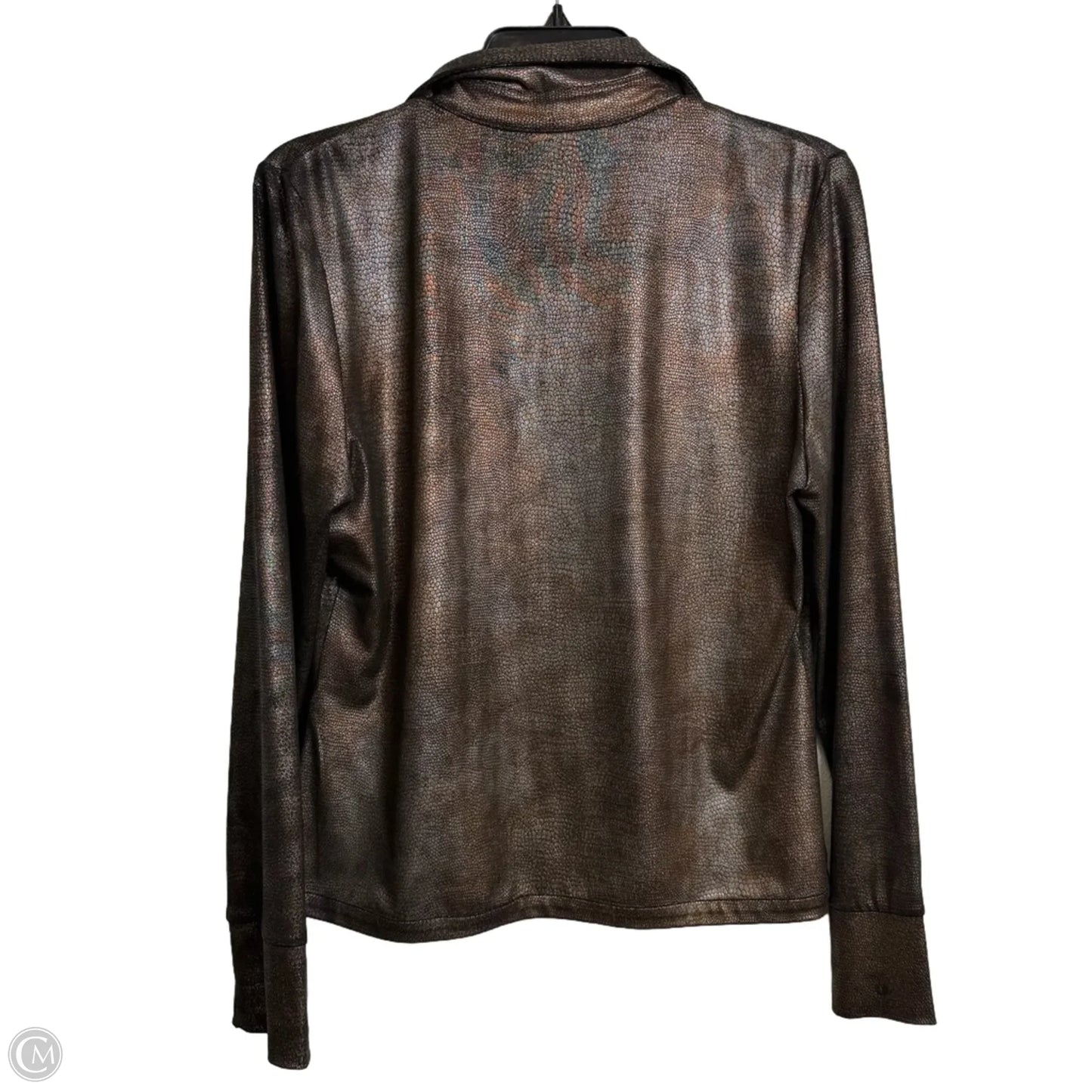 Top Long Sleeve By Clothes Mentor In Bronze, Size: Xl