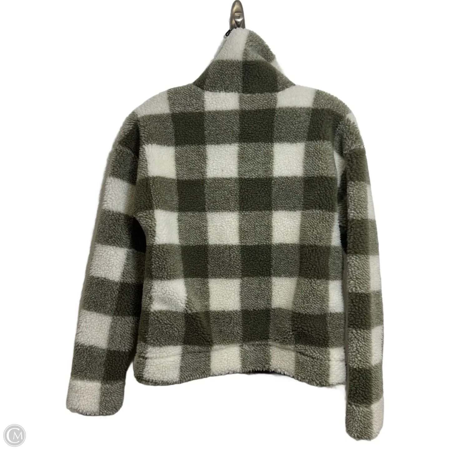 Athletic Fleece By Clothes Mentor In Green & White, Size: Xs