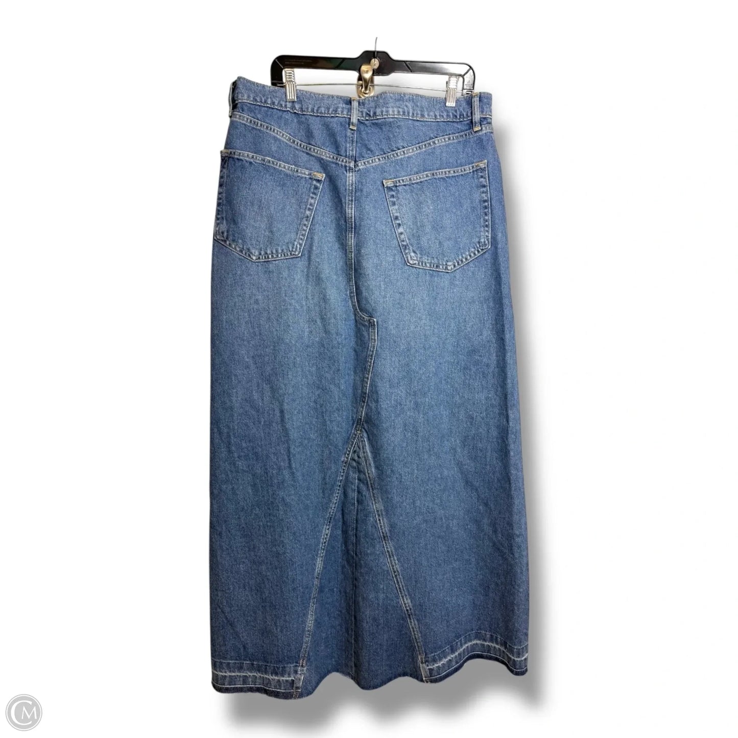 Skirt Maxi By Gap In Blue Denim, Size: 16