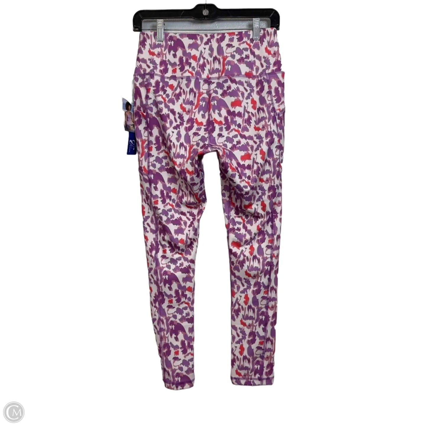 Athletic Leggings By Clothes Mentor In Purple & White, Size: M