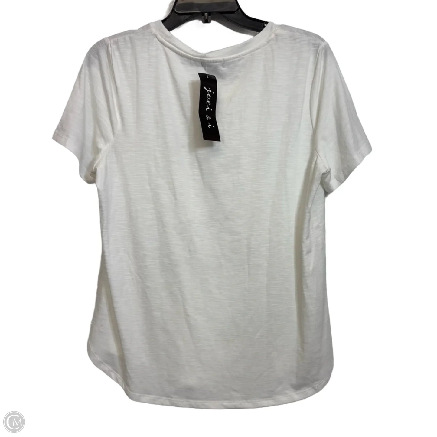 Top Short Sleeve Basic By Clothes Mentor In White, Size: L