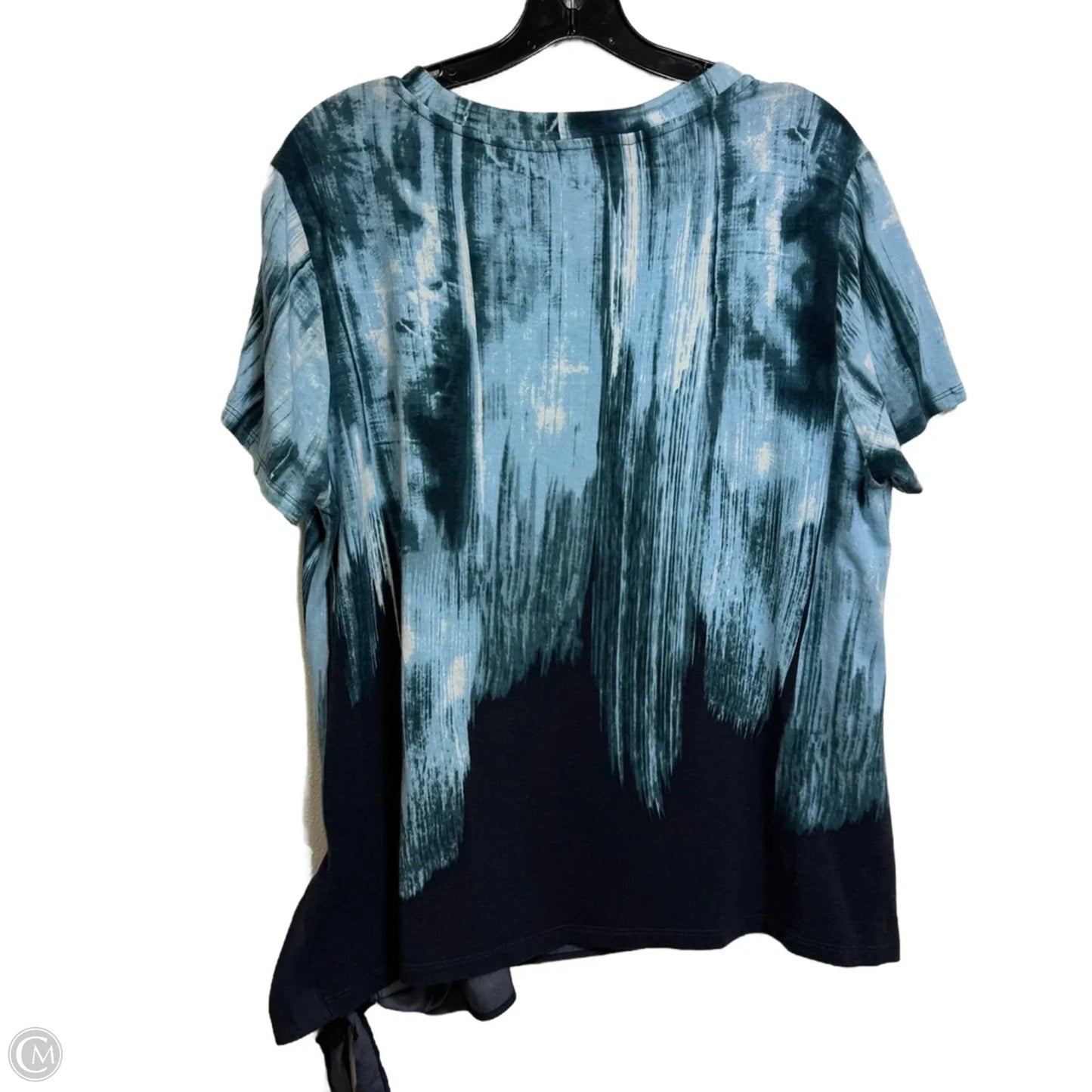 Top Short Sleeve Basic By Simply Vera In Blue, Size: Xl