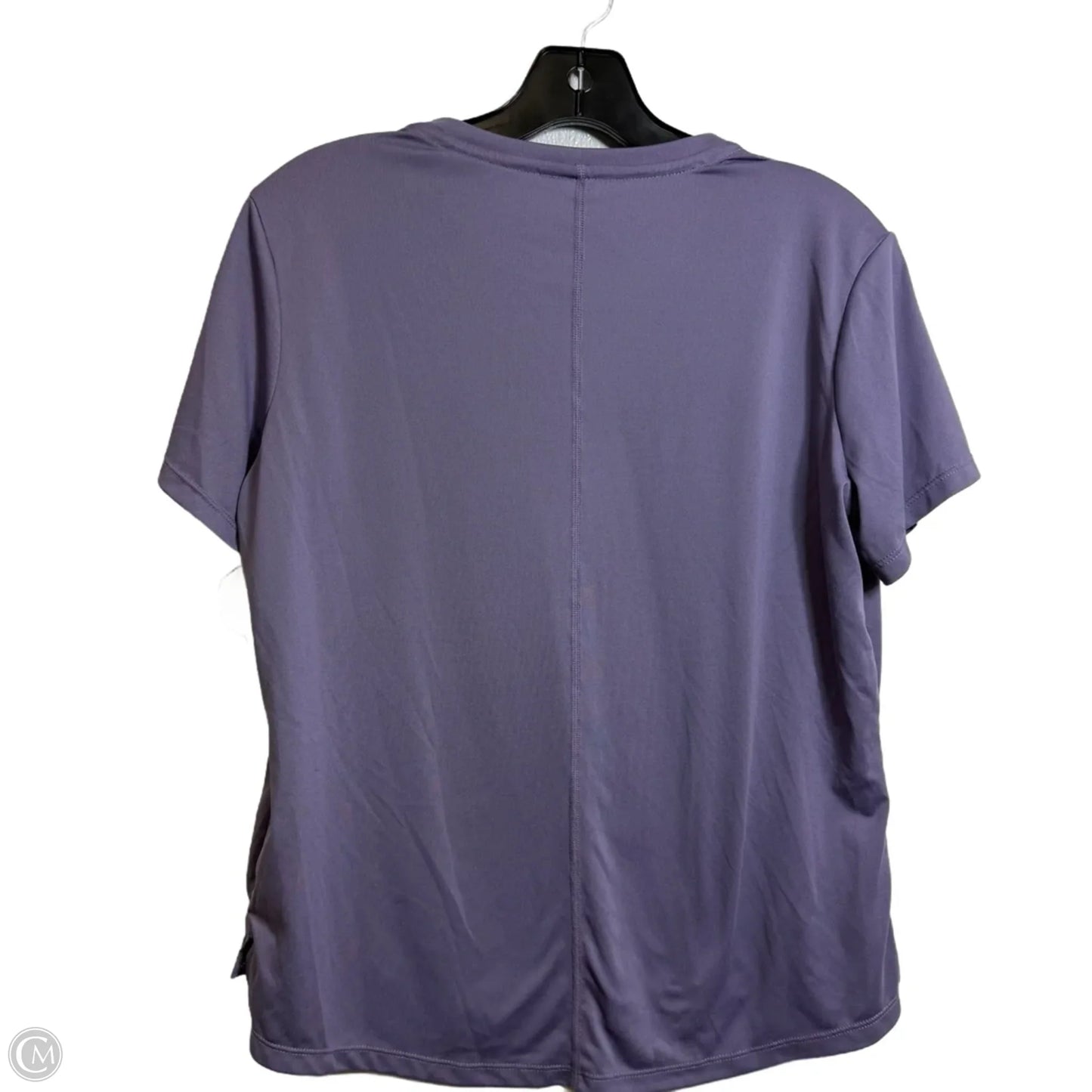 Athletic Top Short Sleeve By Nike In Purple, Size: M