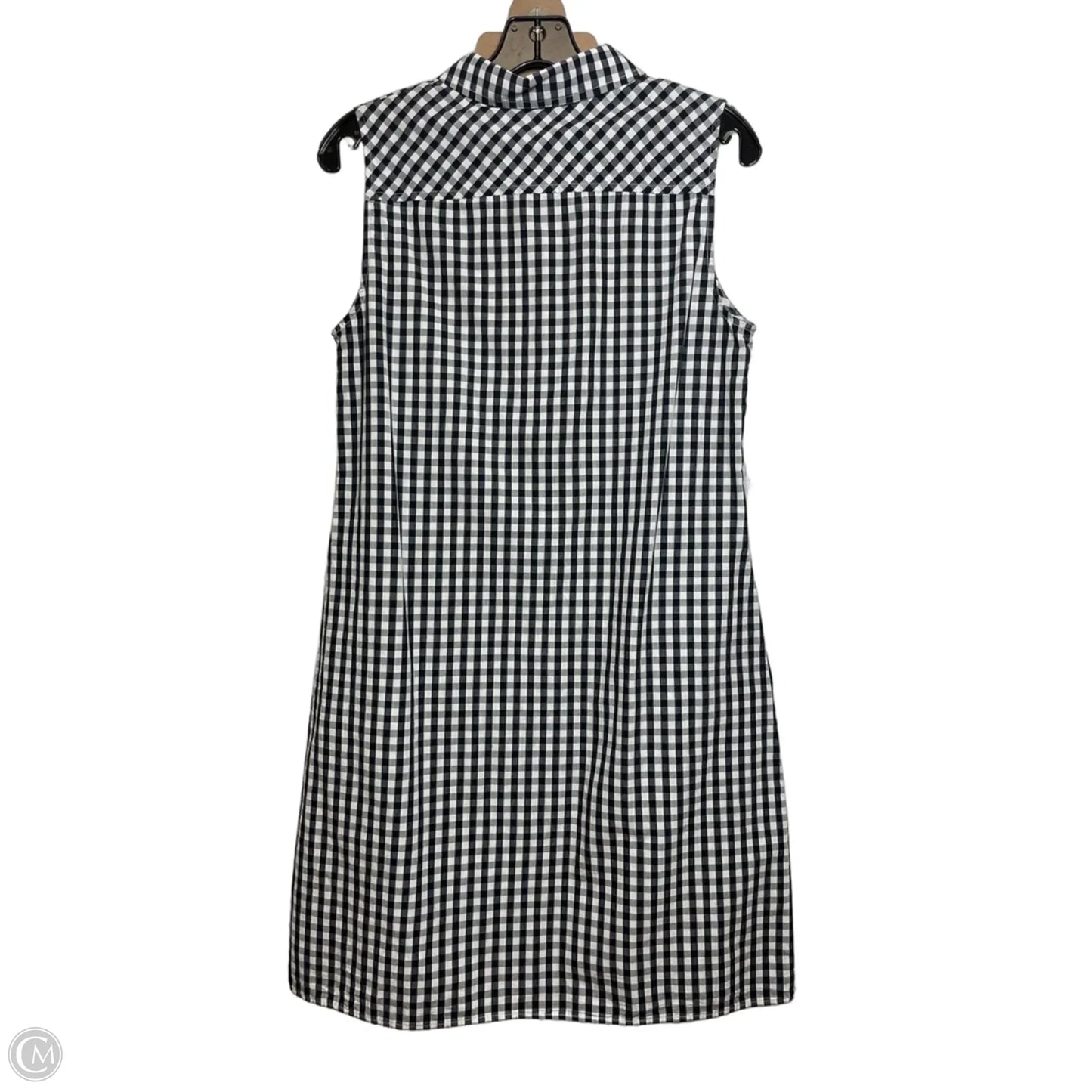 Dress Casual Midi By Tommy Hilfiger In Checkered Pattern, Size: M