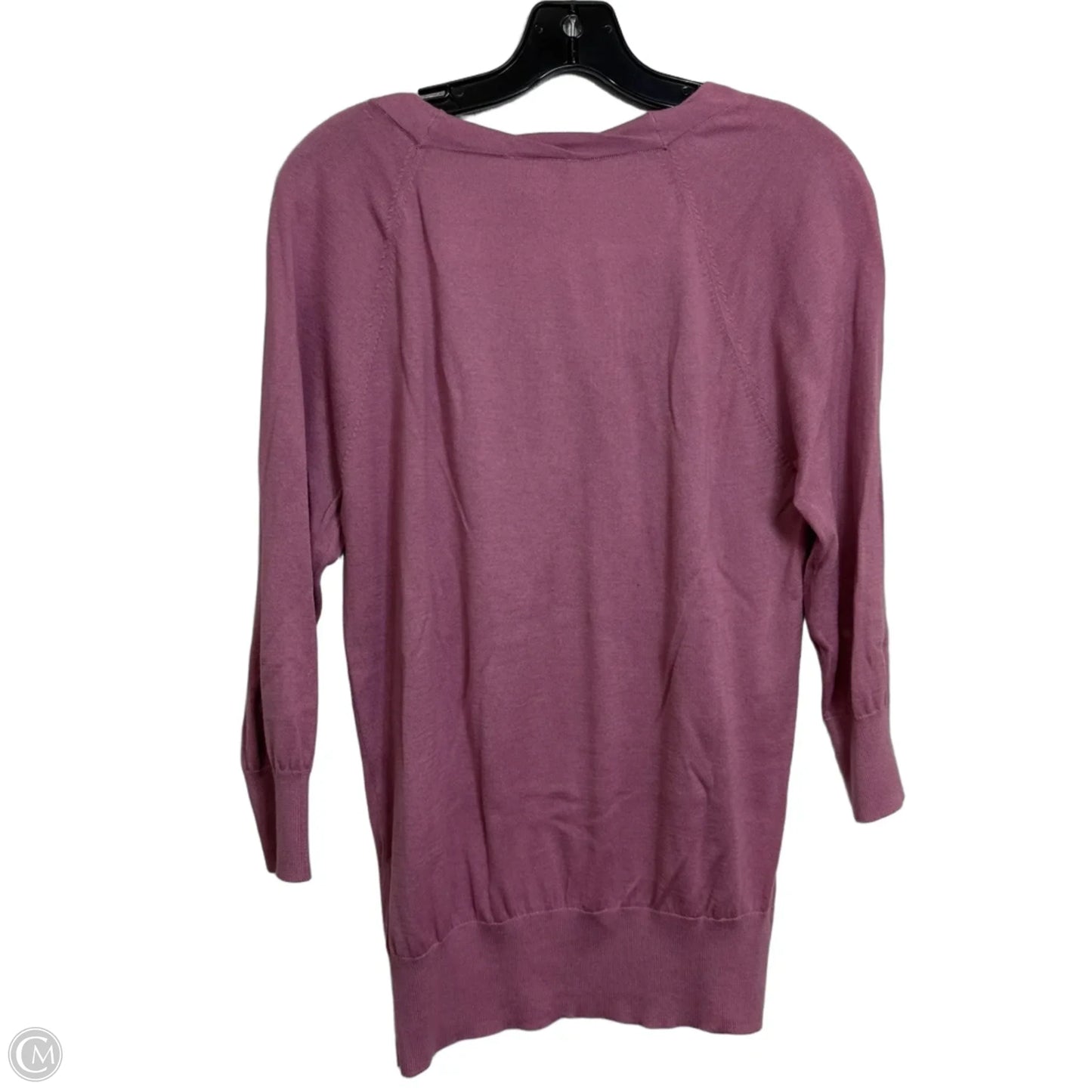 Top Long Sleeve Basic By Loft In Pink, Size: L