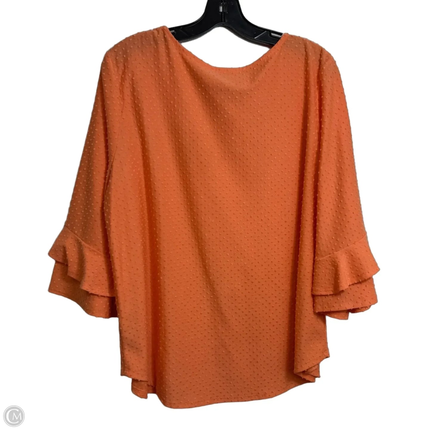Top Long Sleeve Basic By Ruby Rd In Orange, Size: Xl