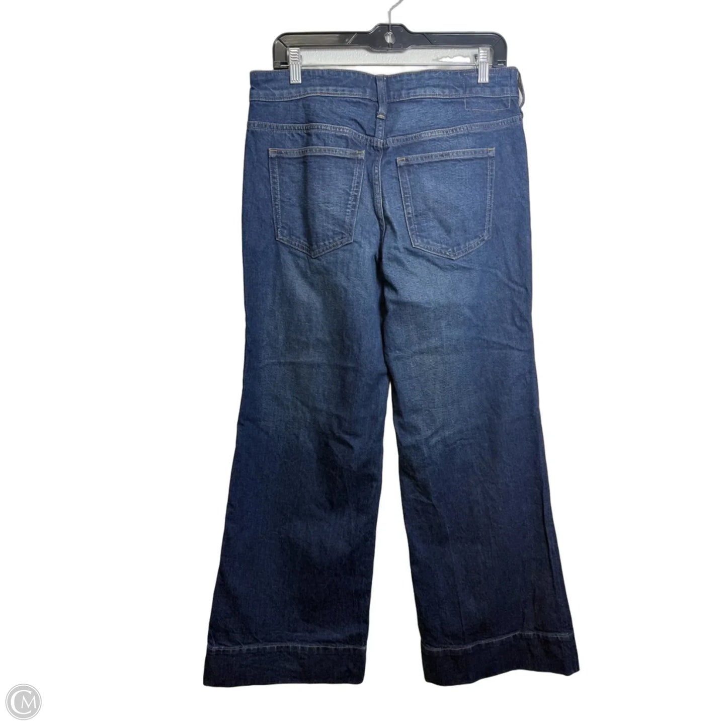 Jeans Wide Leg By J. Crew In Blue Denim, Size: 4