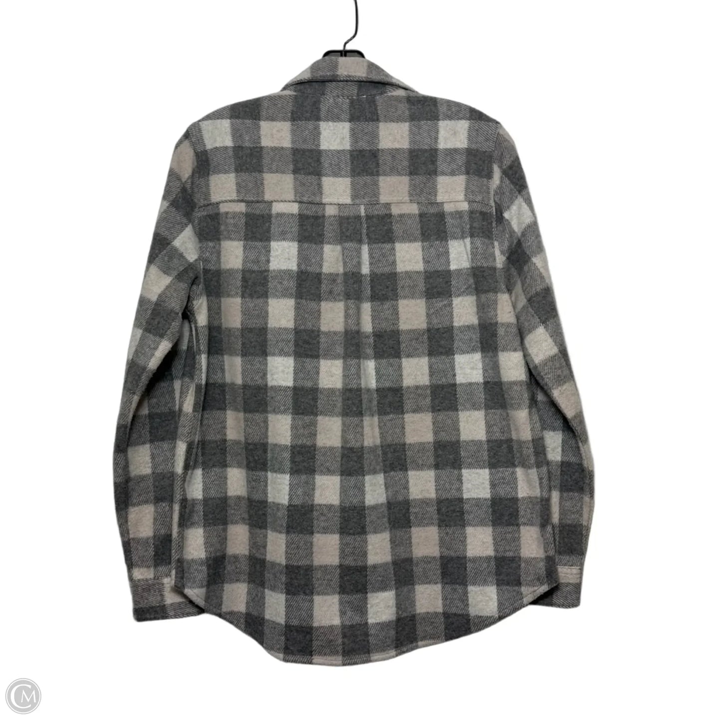Top Long Sleeve Basic By Beachlunchlounge In Plaid Pattern, Size: S