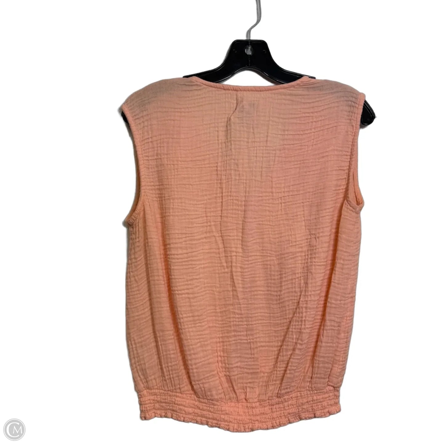 Top Sleeveless By Evereve In Peach, Size: M