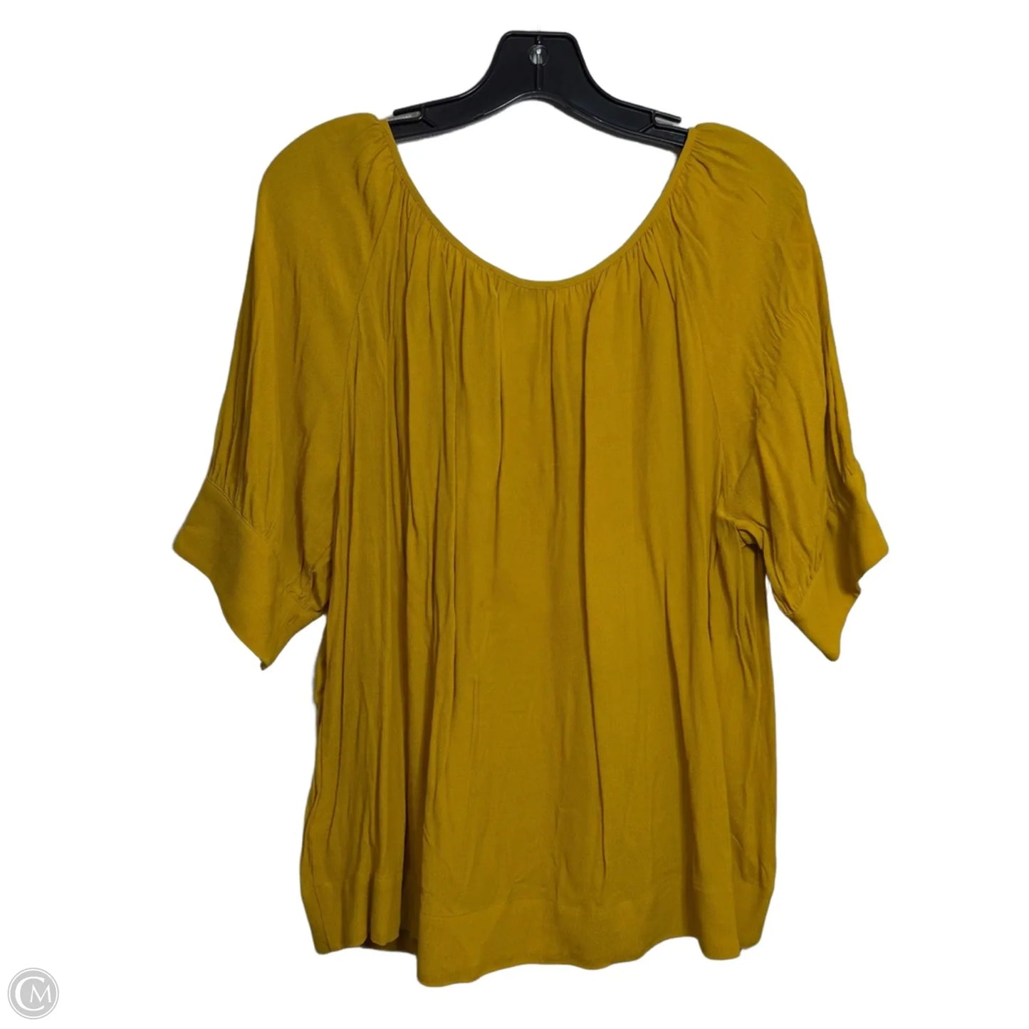 Top Long Sleeve Basic By J. Crew In Yellow, Size: Xl