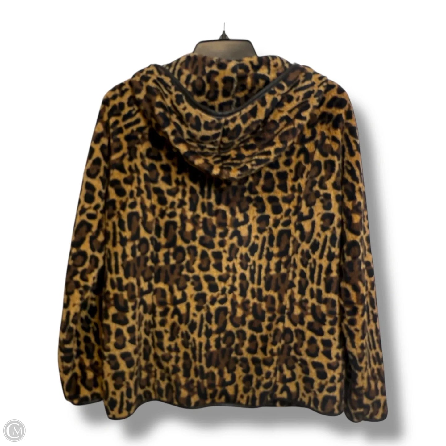 Jacket Fleece By Clothes Mentor In Animal Print, Size: L