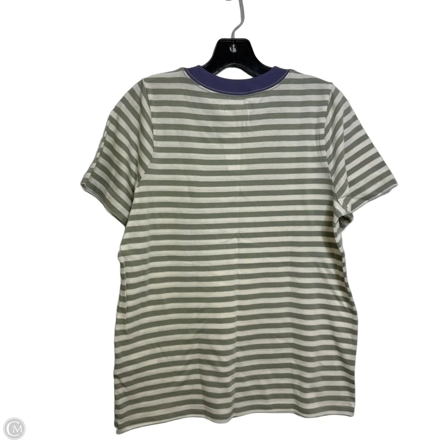 Top Long Sleeve Basic By Madewell In Striped Pattern, Size: S