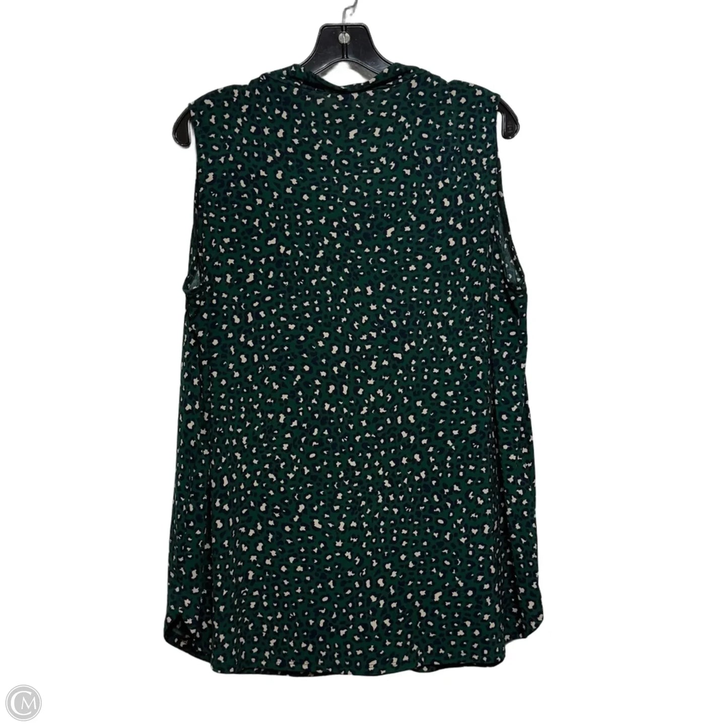 Top Sleeveless By Clothes Mentor In Green, Size: 1x