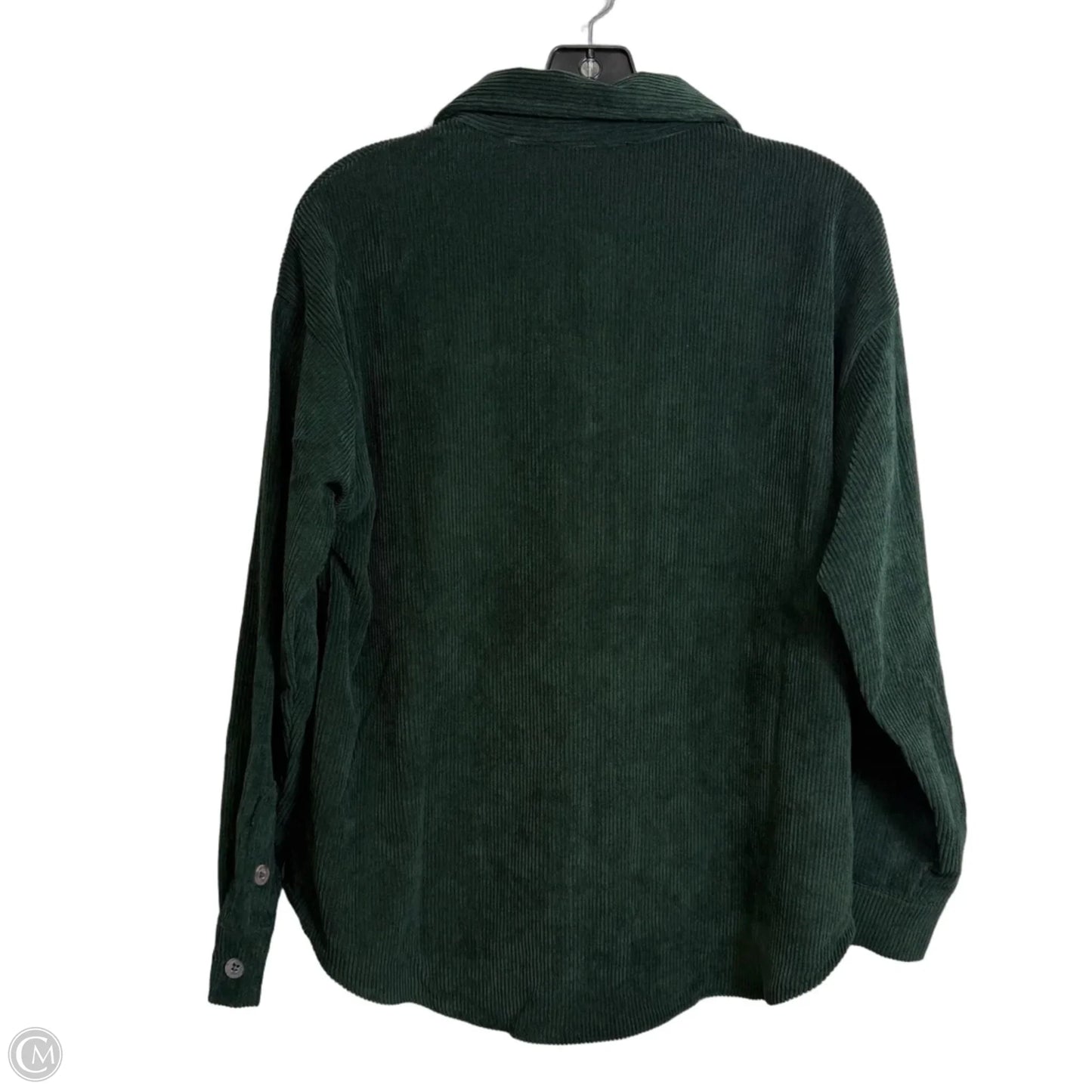 Top Long Sleeve By Blu Pepper In Green, Size: S