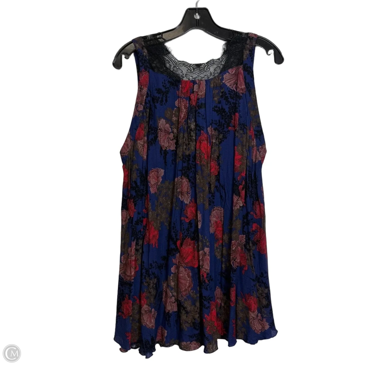 Top Sleeveless By Free People In Black & Blue, Size: Xs