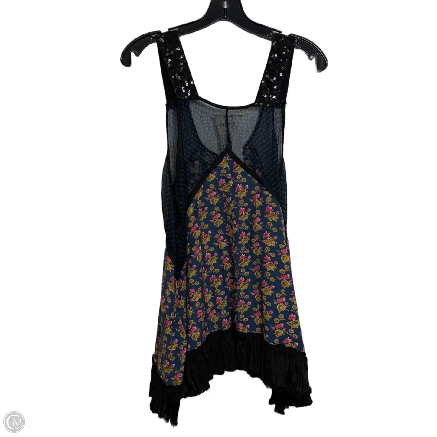 Top Sleeveless By Free People In Black & Blue, Size: Xs