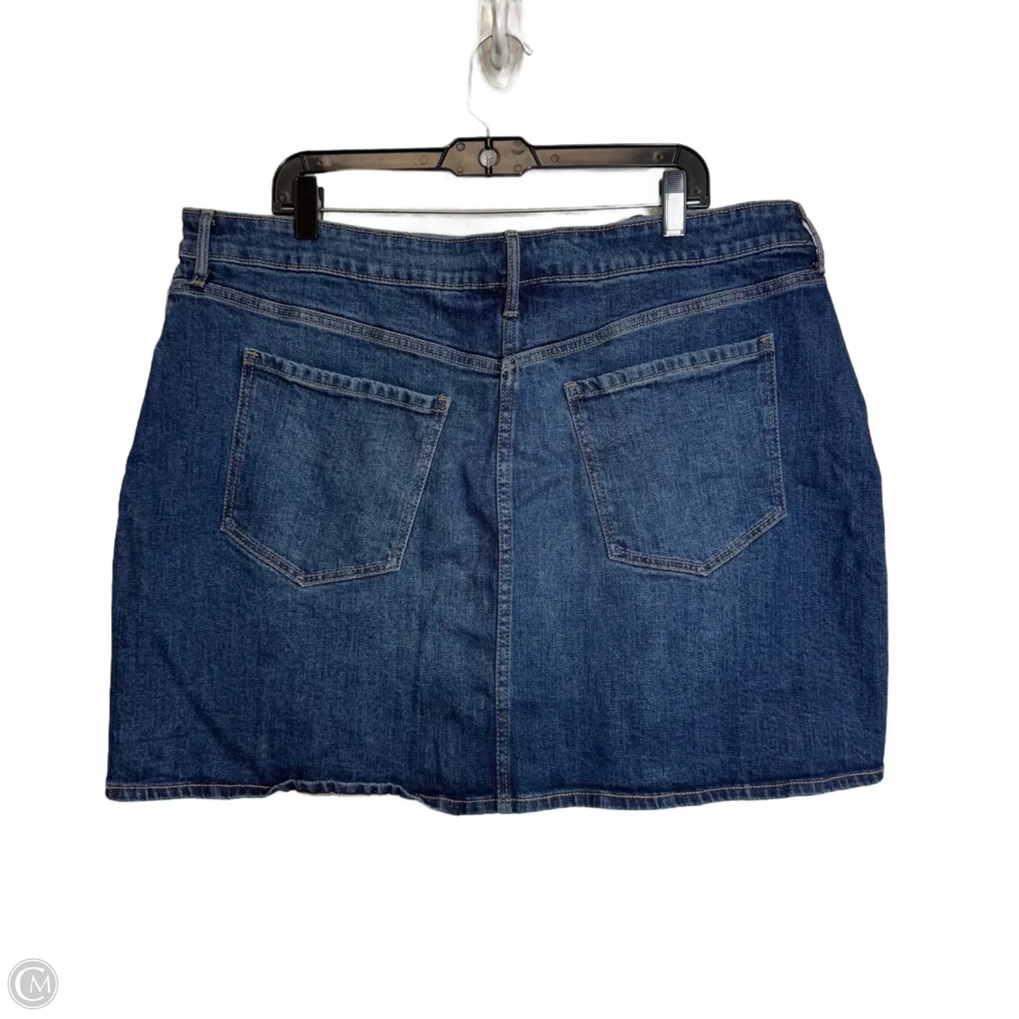 Skirt Mini & Short By Old Navy In Blue Denim, Size: 18