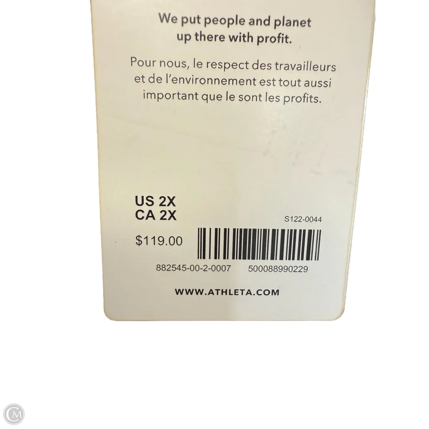 Top Long Sleeve By Athleta In Black, Size: 2x