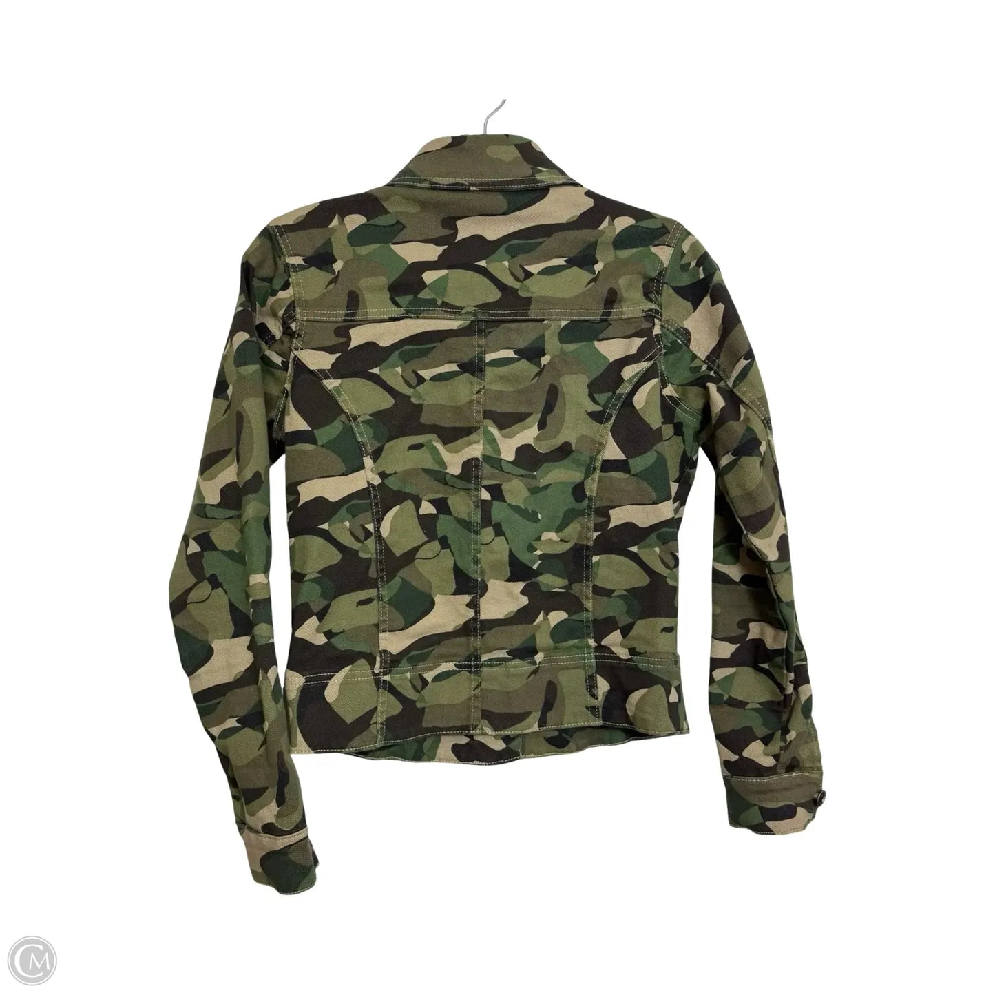 Jacket Denim By Venus In Camouflage Print, Size: Xs