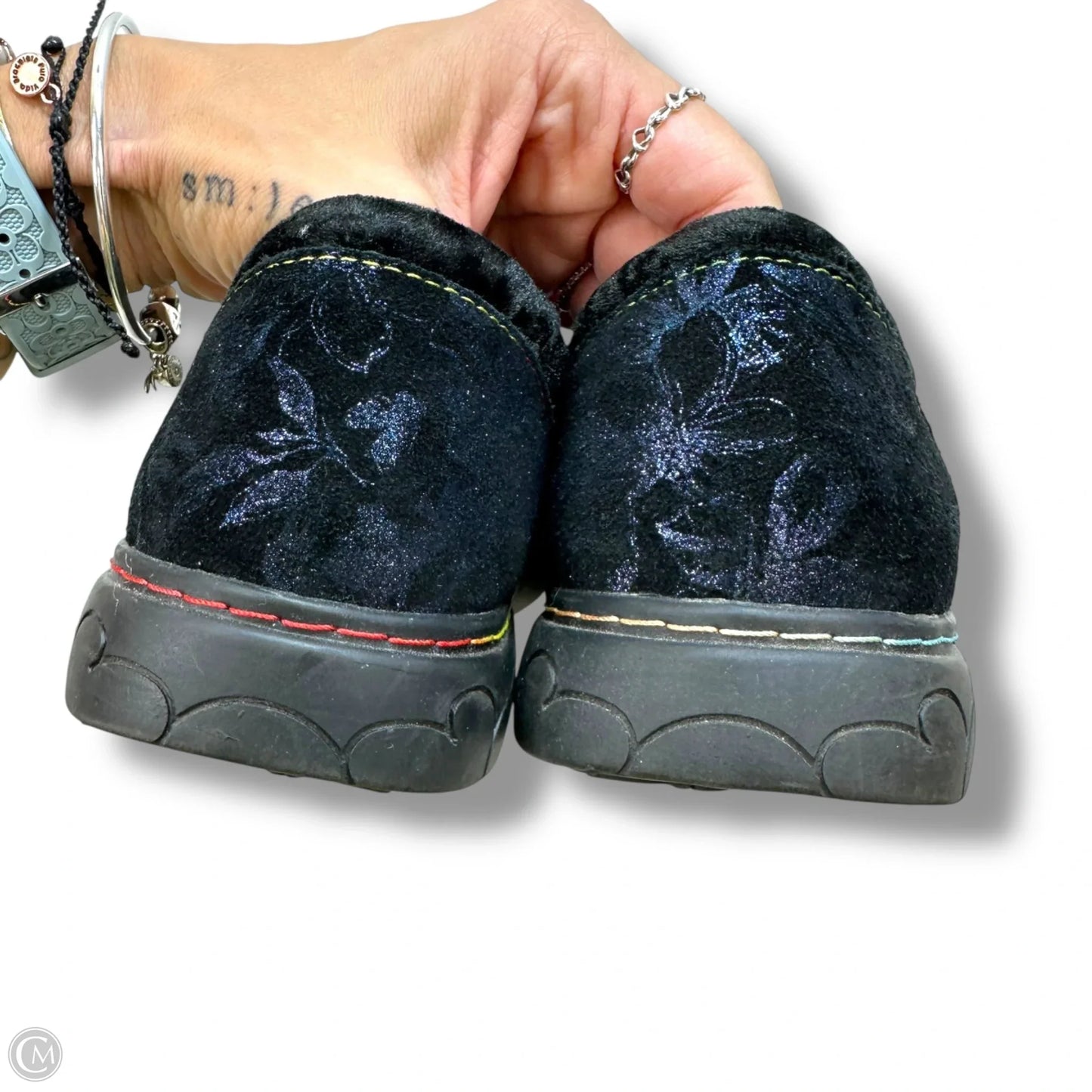 Shoes Flats By Clothes Mentor In Black, Size: 10