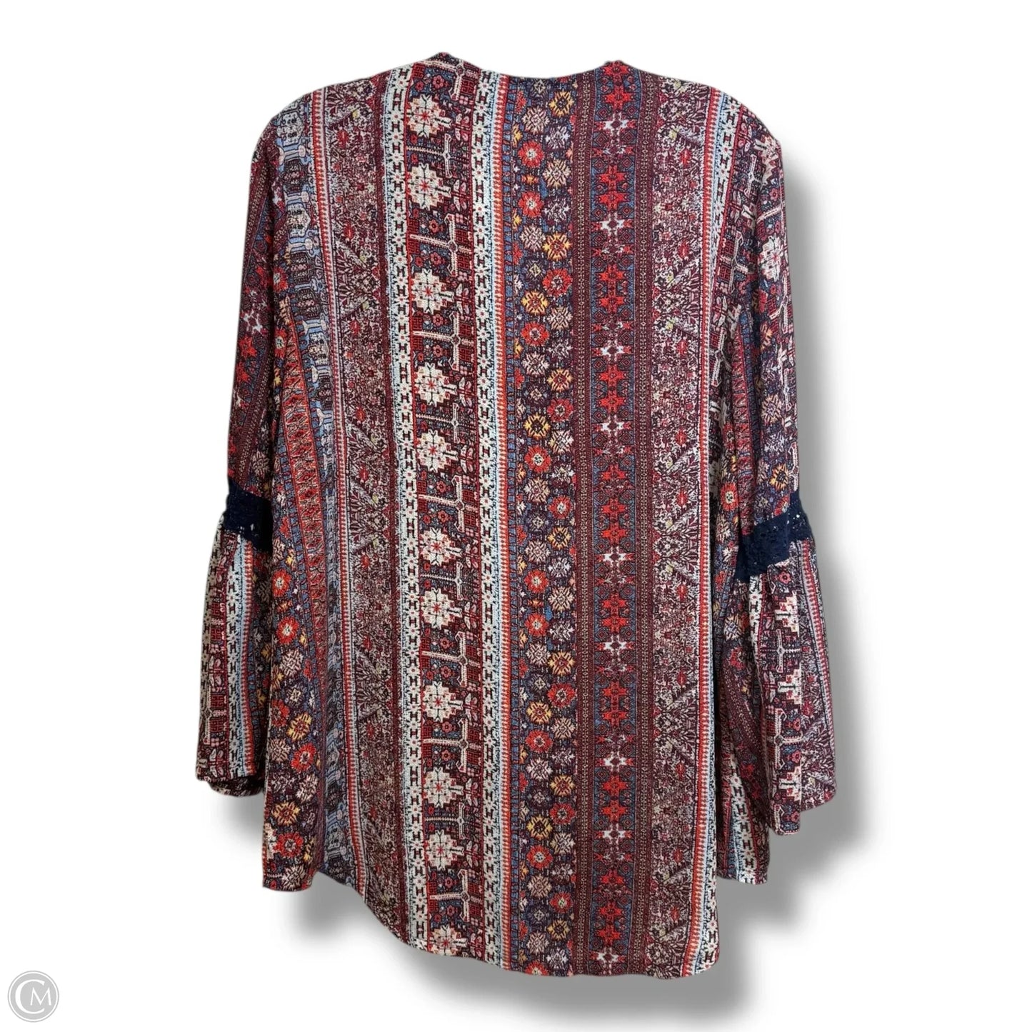 Top 3/4 Sleeve By New Directions In Multi-colored, Size: L