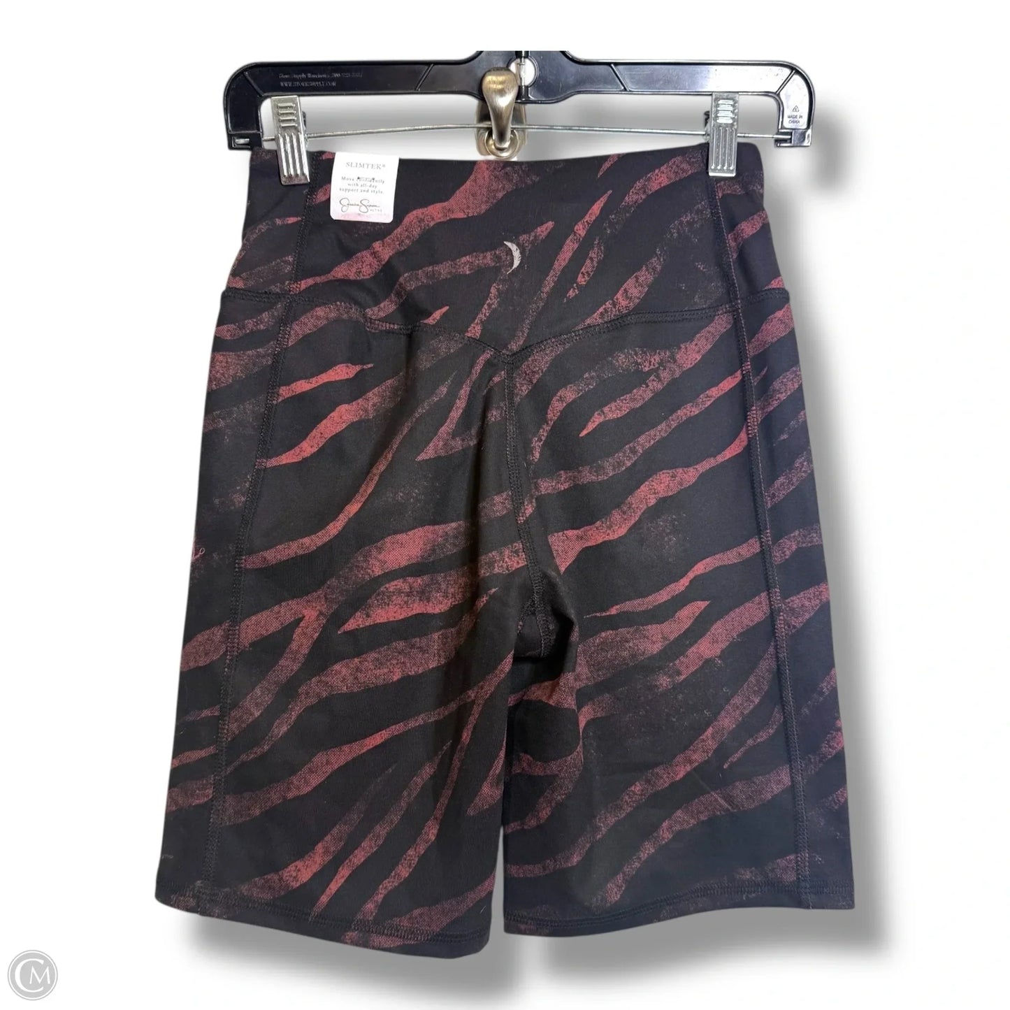 Athletic Shorts & sports bra set 2pc By Jessica Simpson In Black & Red, Size: S