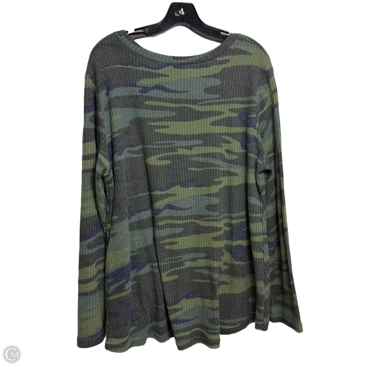Top Long Sleeve By Clothes Mentor In Green, Size: 2x