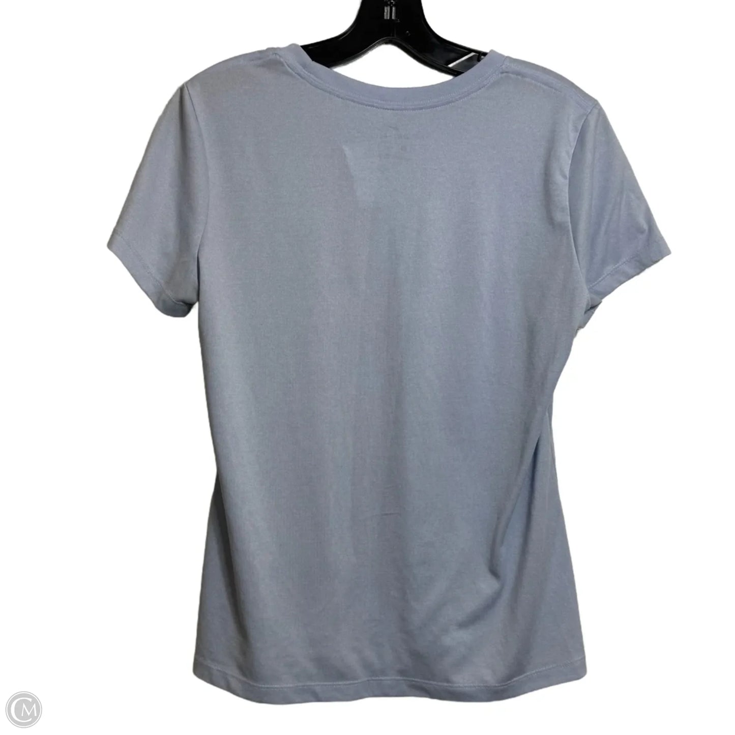 Athletic Top Short Sleeve By Nike In Blue, Size: M