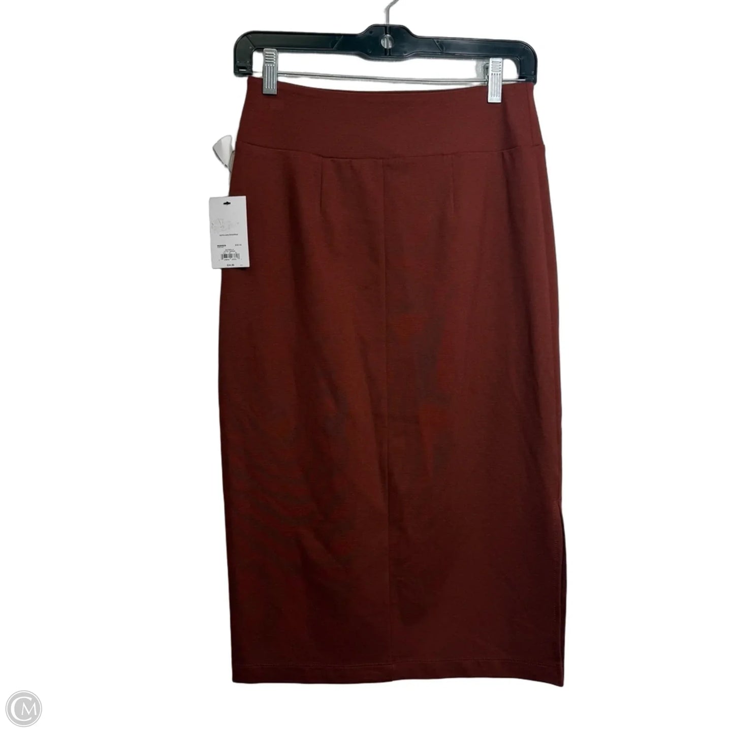 Skirt Midi By Nine West In Orange, Size: Xs