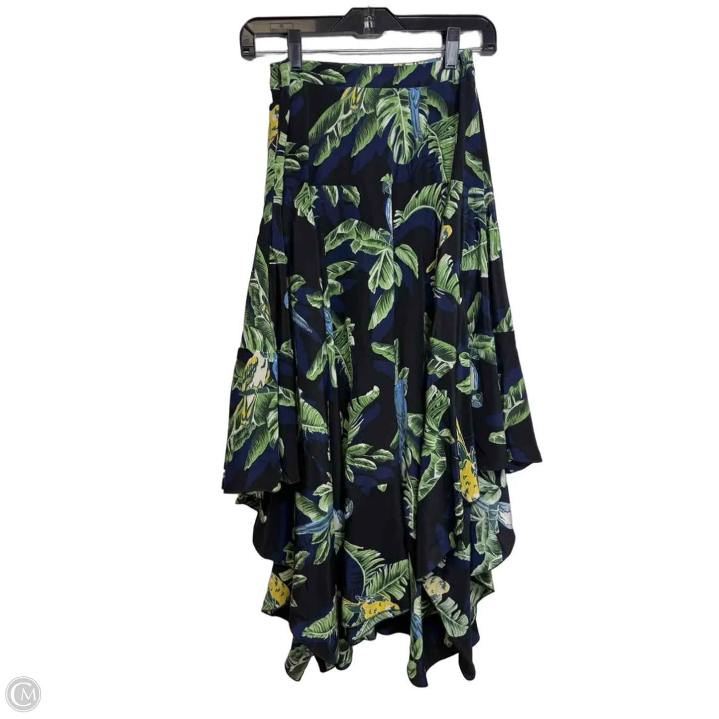 Birds of Paradise palm and parrot print skirt Luxury Designer By Stella Mccartney In Multi-colored, Size: Xs