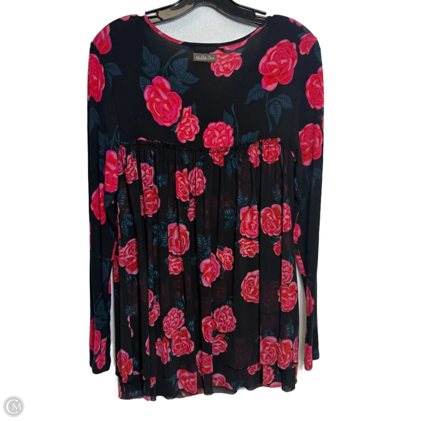 Top Long Sleeve By Matilda Jane In Floral Print, Size: S